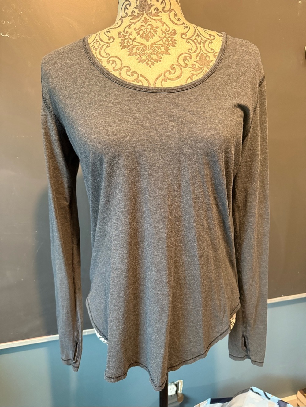 🩶lululemon athletica Long-Sleeve Scoop Neck Top - Heather Gray🩶